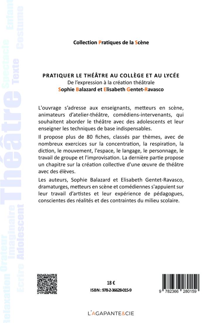PRATIQUER LE THÉÂTRE AU COLLÈGE ET AU LYCÉE